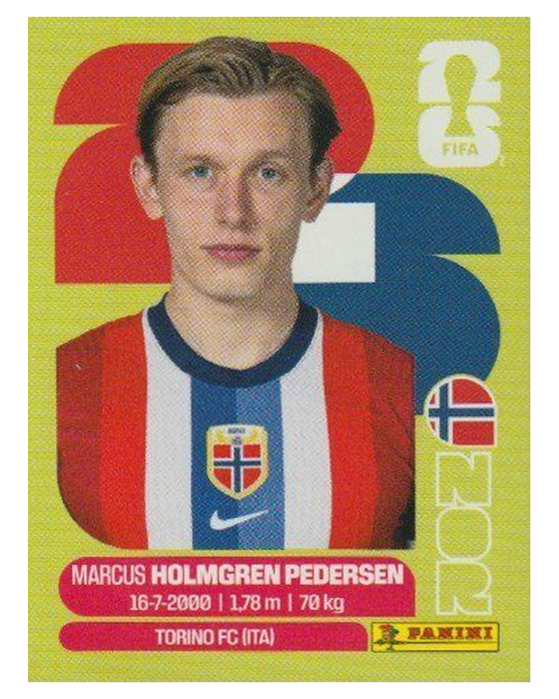 Panini FIFA WM 2026 United - NOR 6 - Marcus Holmgren Pedersen