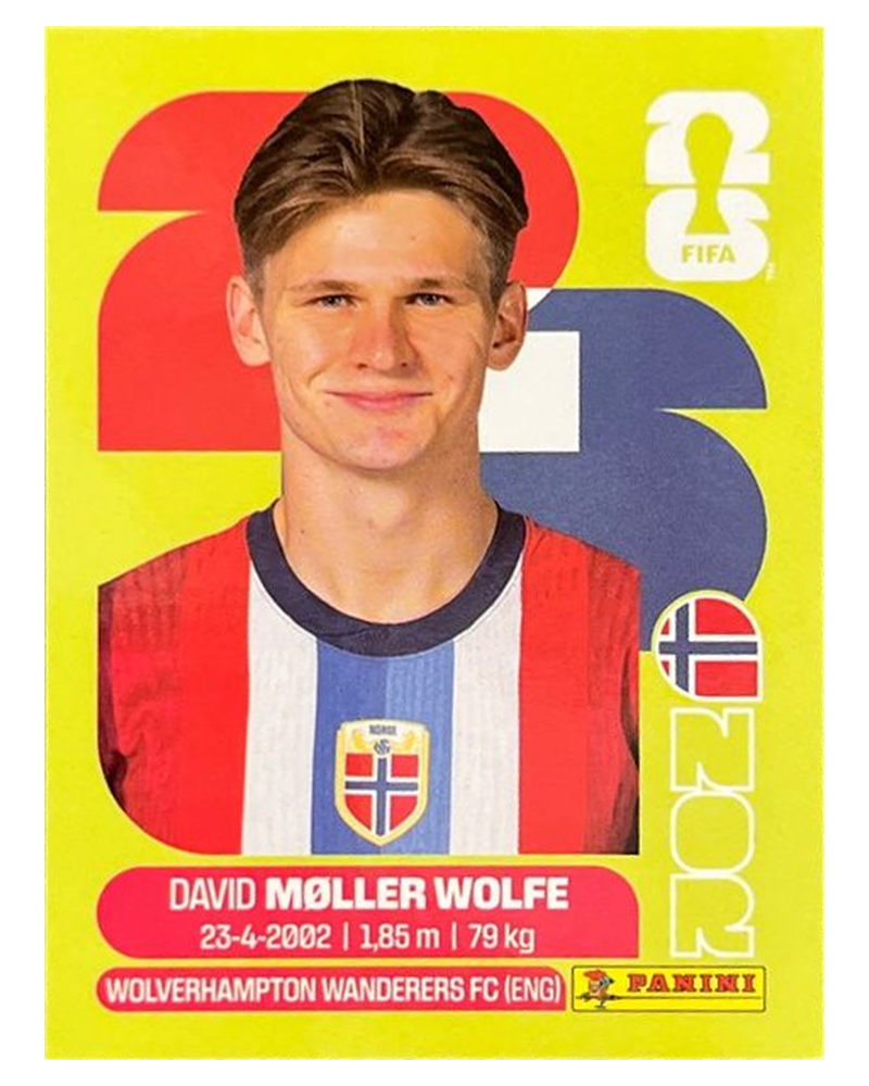 Panini FIFA WM 2026 United - NOR 7 - David Møller Wolfe
