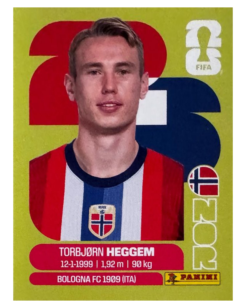 Panini FIFA WM 2026 United - NOR 8 - Torbjørn Heggem