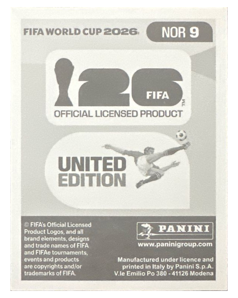 Panini FIFA WM 2026 United - NOR 9 - Morten Thorsby