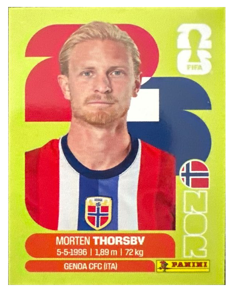 Panini FIFA WM 2026 United - NOR 9 - Morten Thorsby