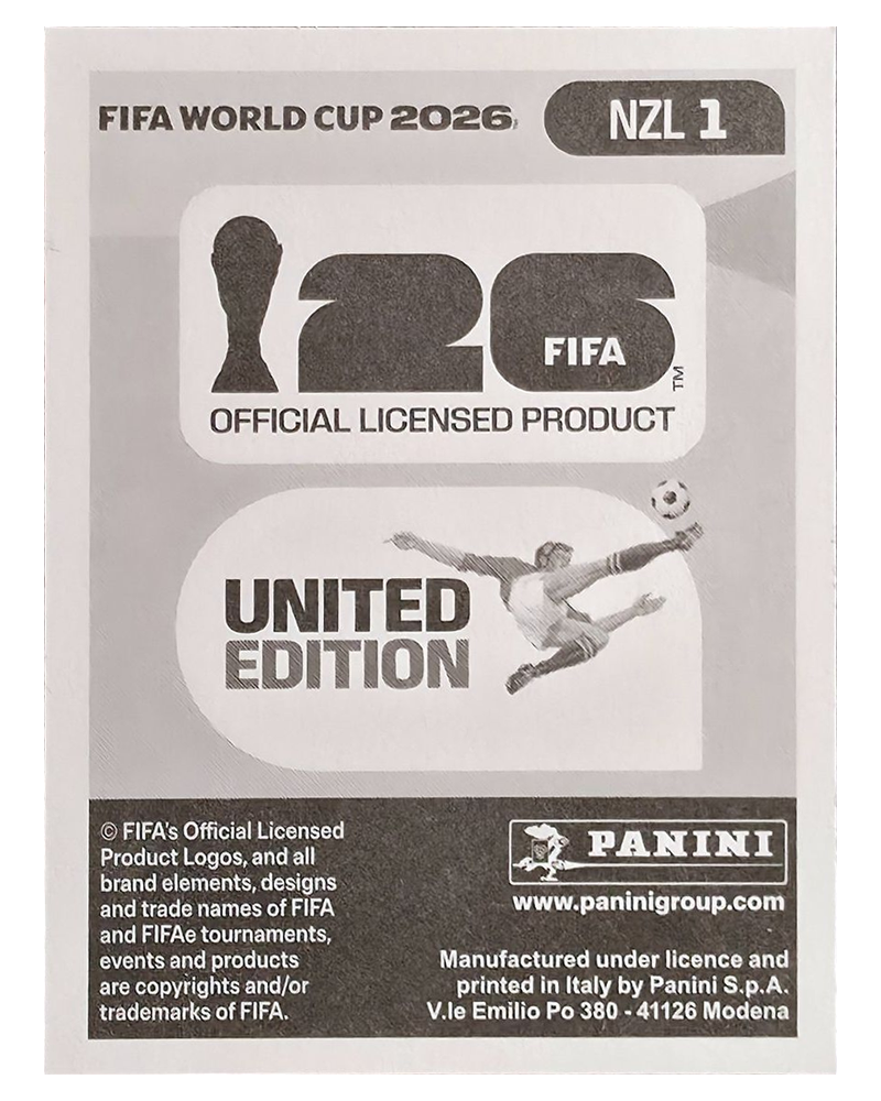 Panini FIFA WM 2026 United - NZL 1 - Team Logo