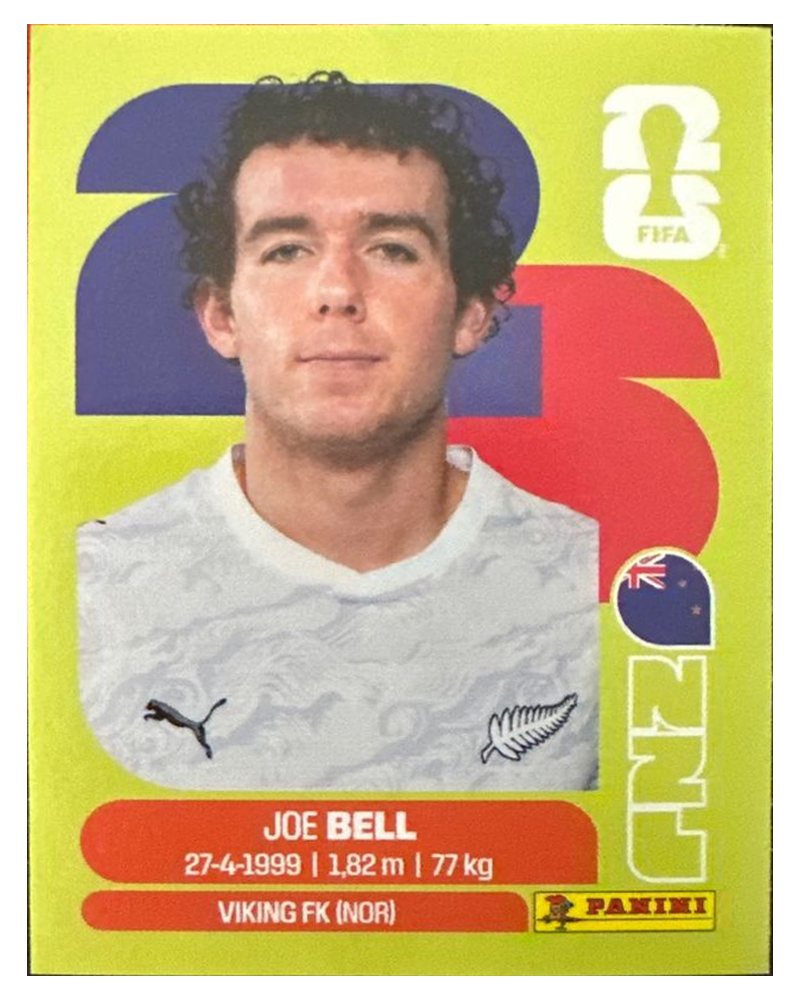 Panini FIFA WM 2026 United - NZL 10 - Joe Bell