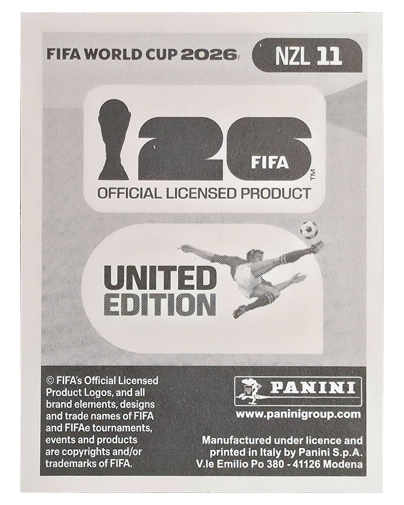 Panini FIFA WM 2026 United - NZL 11 - Sarpreet Singh