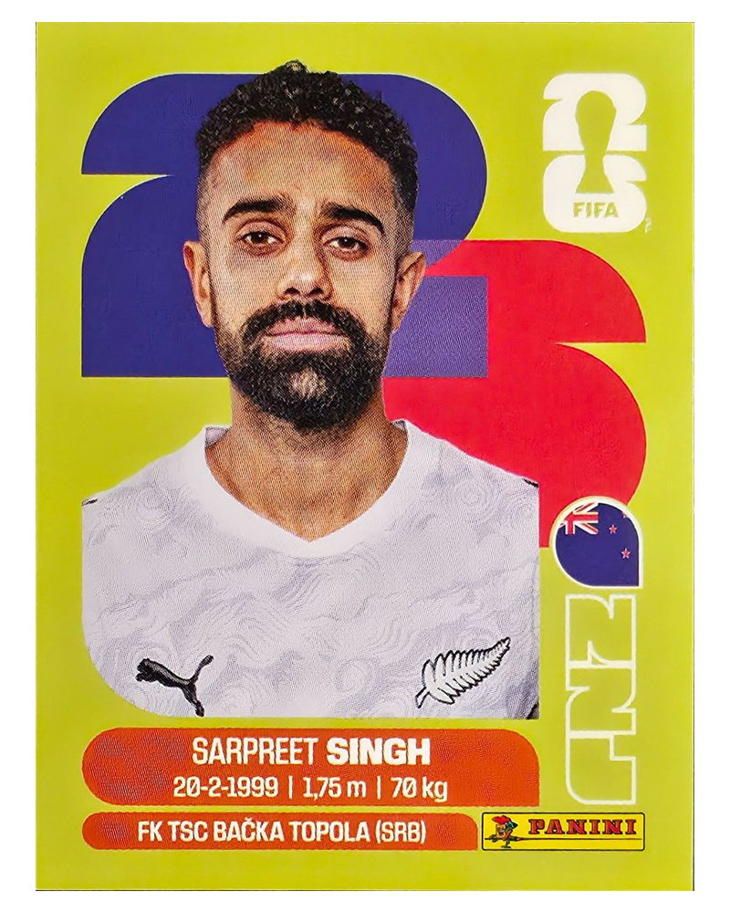 Panini FIFA WM 2026 United - NZL 11 - Sarpreet Singh