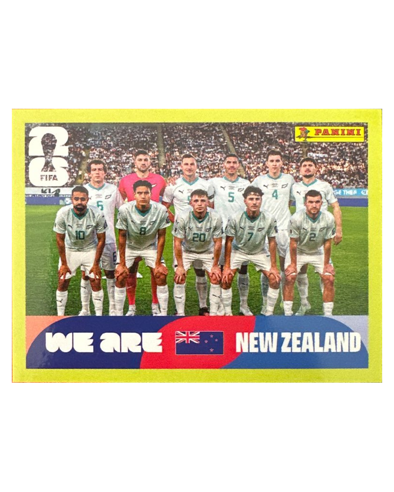 Panini FIFA WM 2026 United - NZL 13 - Team Photo