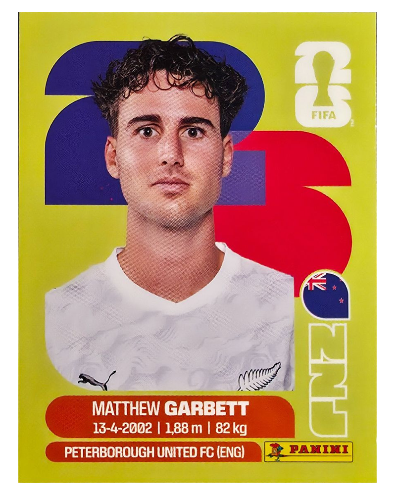 Panini FIFA WM 2026 United - NZL 14 - Matthew Garbett