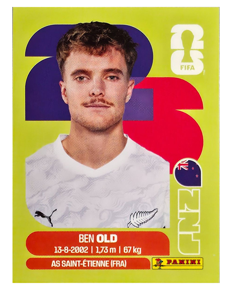 Panini FIFA WM 2026 United - NZL 16 - Ben Old