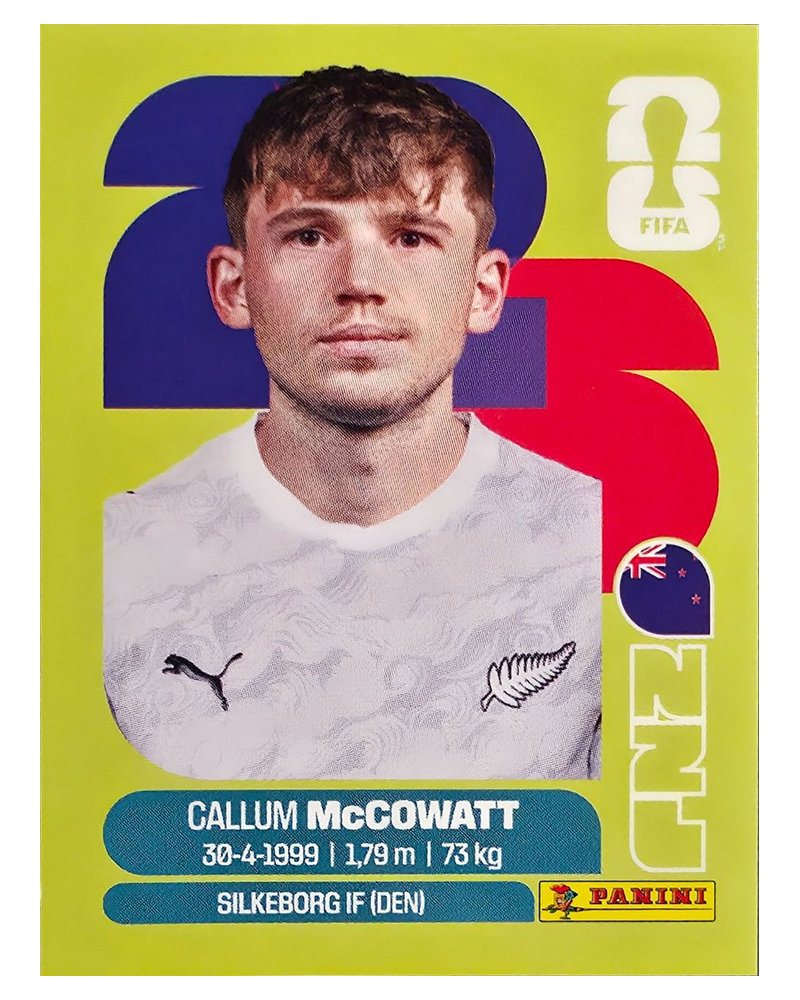 Panini FIFA WM 2026 United - NZL 19 - Callum McCowatt