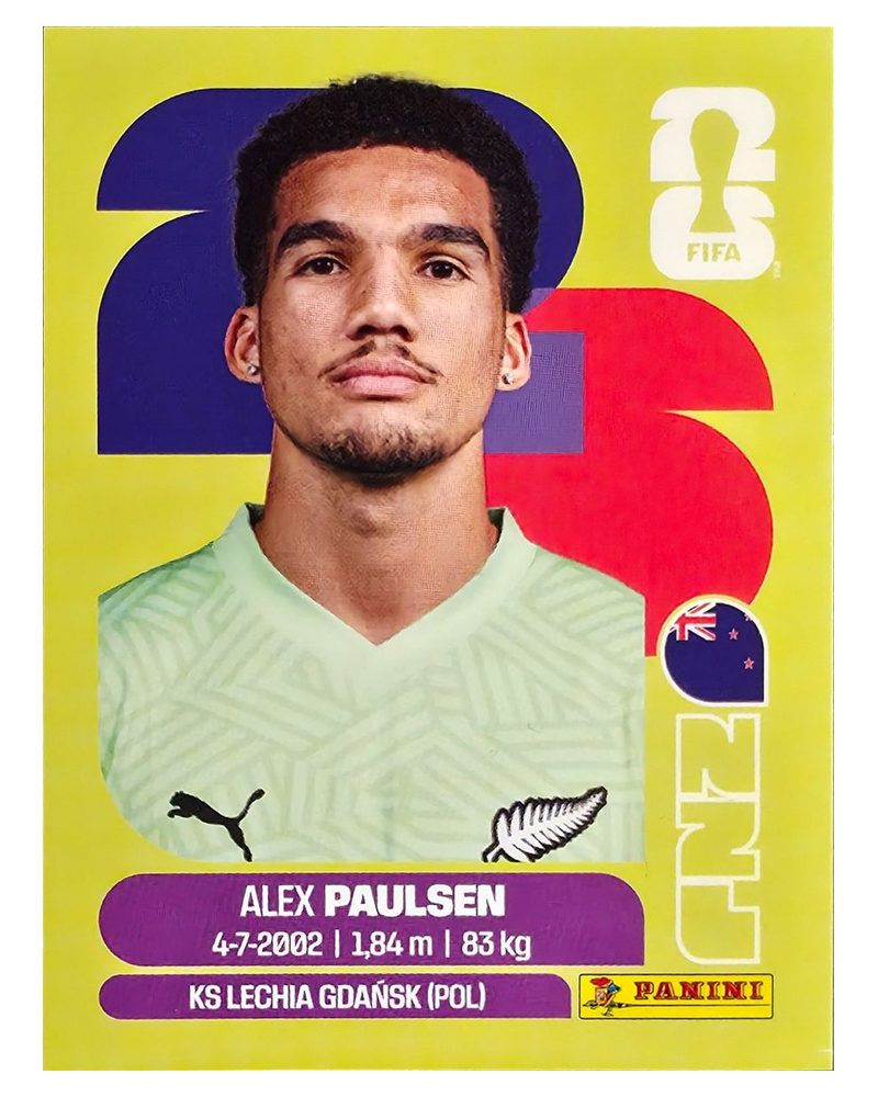 Panini FIFA WM 2026 United - NZL 3 - Alex Paulsen