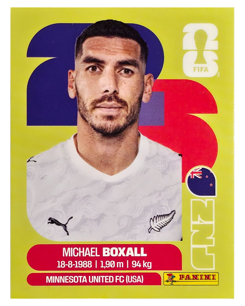 Panini FIFA WM 2026 United - NZL 4 - Michael Boxall