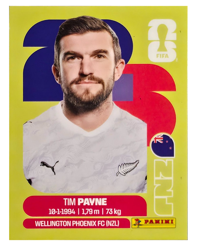 Panini FIFA WM 2026 United - NZL 6 - Tim Payne