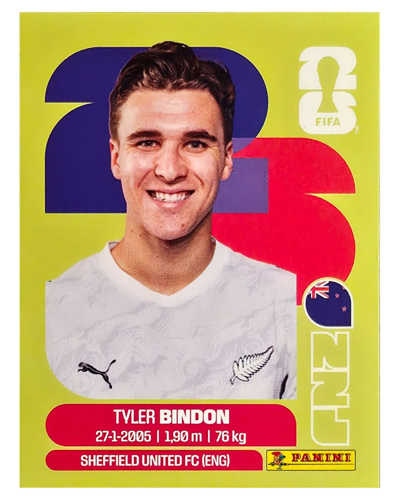 Panini FIFA WM 2026 United - NZL 7 - Tyler Bindon