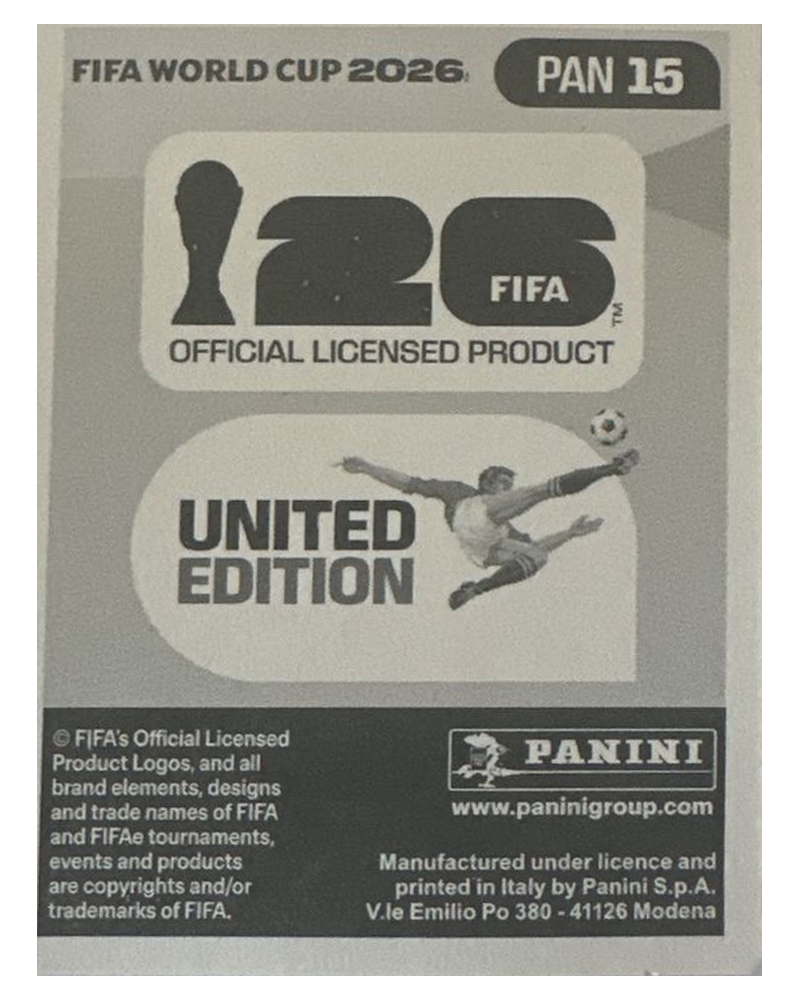 Panini FIFA WM 2026 United - PAN 15 - Carlos Harvey