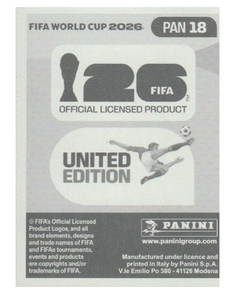 Panini FIFA WM 2026 United - PAN 18 - Cecilio Waterman