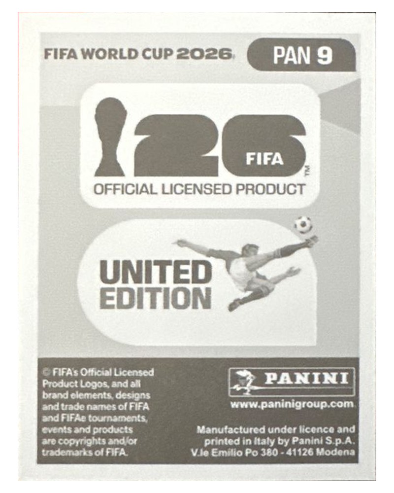 Panini FIFA WM 2026 United - PAN 9 - Cesar Blackman
