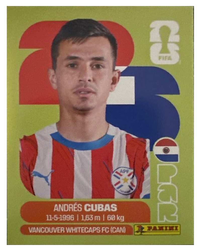 Panini FIFA WM 2026 United - PAR 12 - Andres Cubas