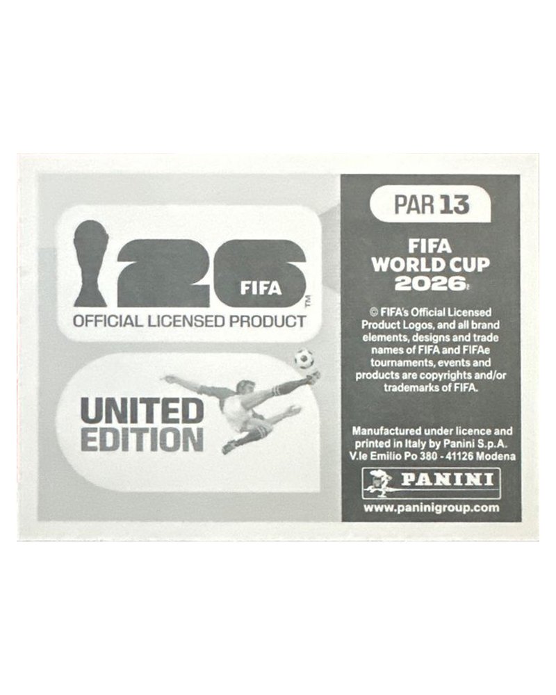 Panini FIFA WM 2026 United - PAR 13 - Team Photo