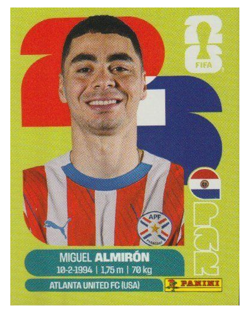 Panini FIFA WM 2026 United - PAR 17 - Miguel Almirón