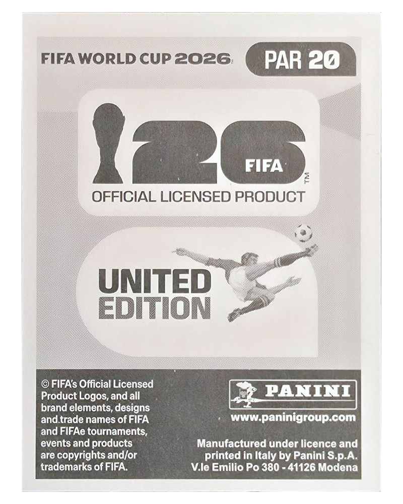 Panini FIFA WM 2026 United - PAR 20 - Antonio Sanabria