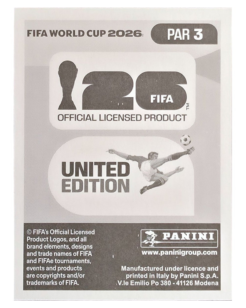 Panini FIFA WM 2026 United - PAR 3 - Orlando Gill
