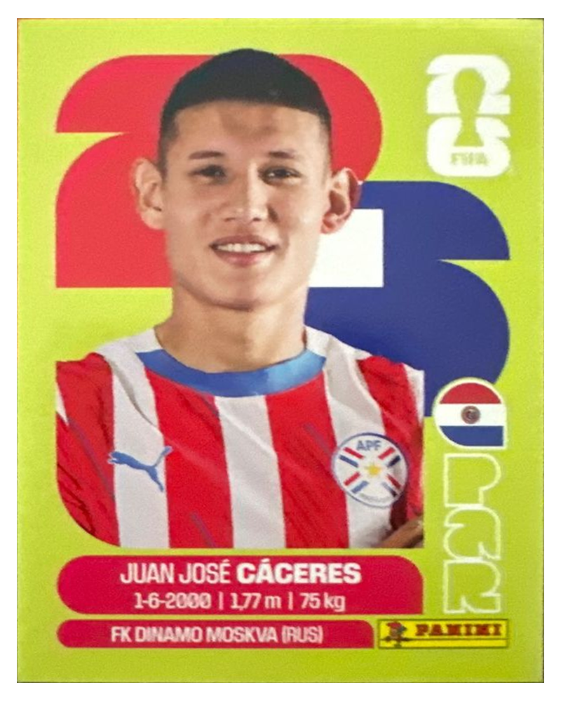Panini FIFA WM 2026 United - PAR 6 - Juan José Cáceres