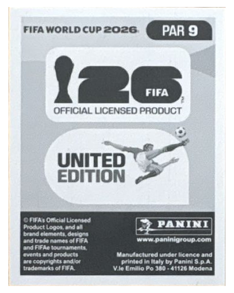Panini FIFA WM 2026 United - PAR 9 - Mathías Villasanti
