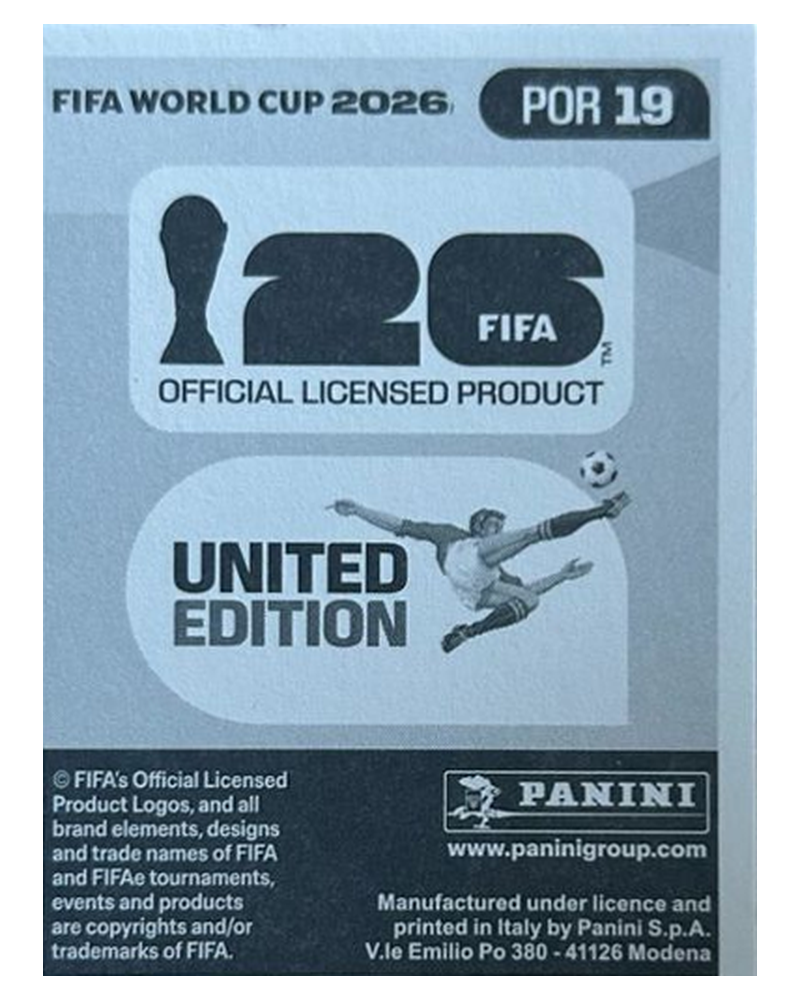 Panini FIFA WM 2026 United - POR 19 - Pedro Neto
