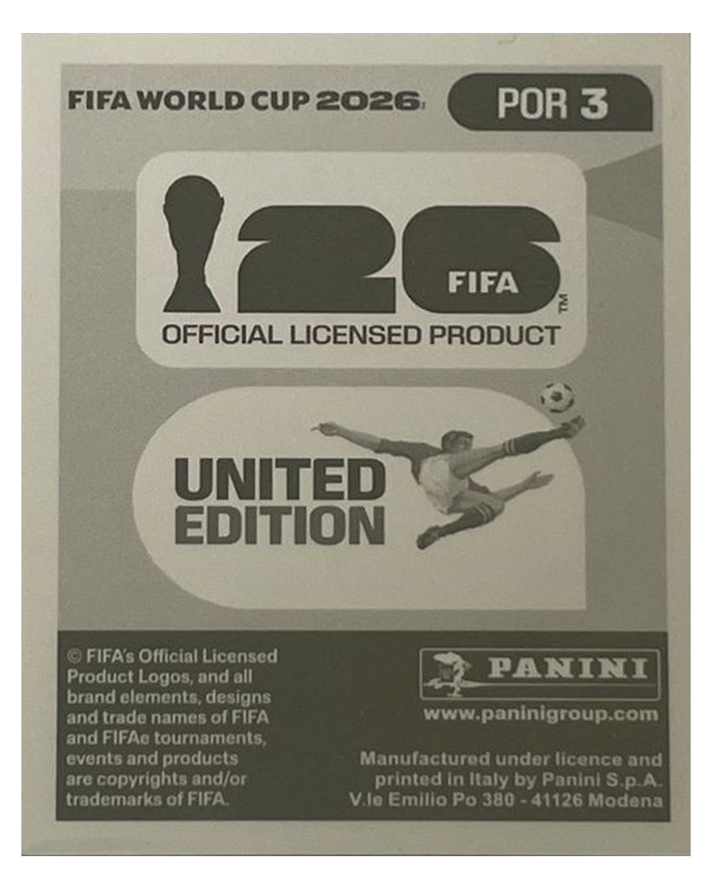 Panini FIFA WM 2026 United - POR 3 - Jose Sa