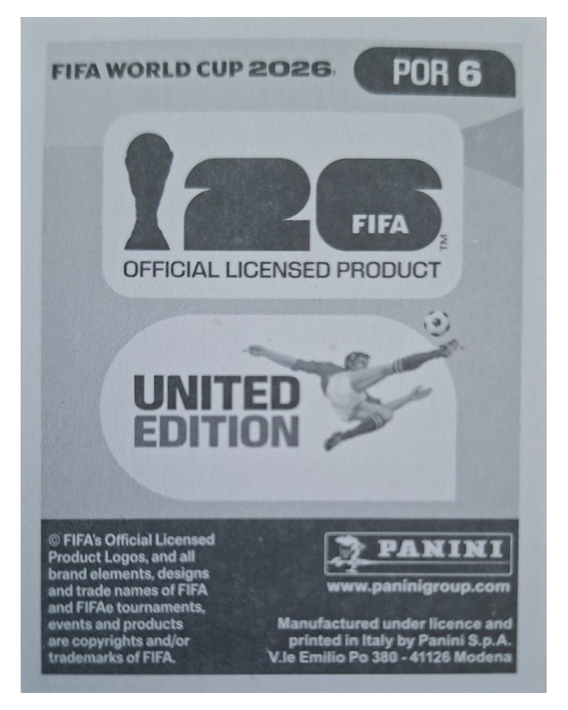 Panini FIFA WM 2026 United - POR 6 - Diogo Dalot
