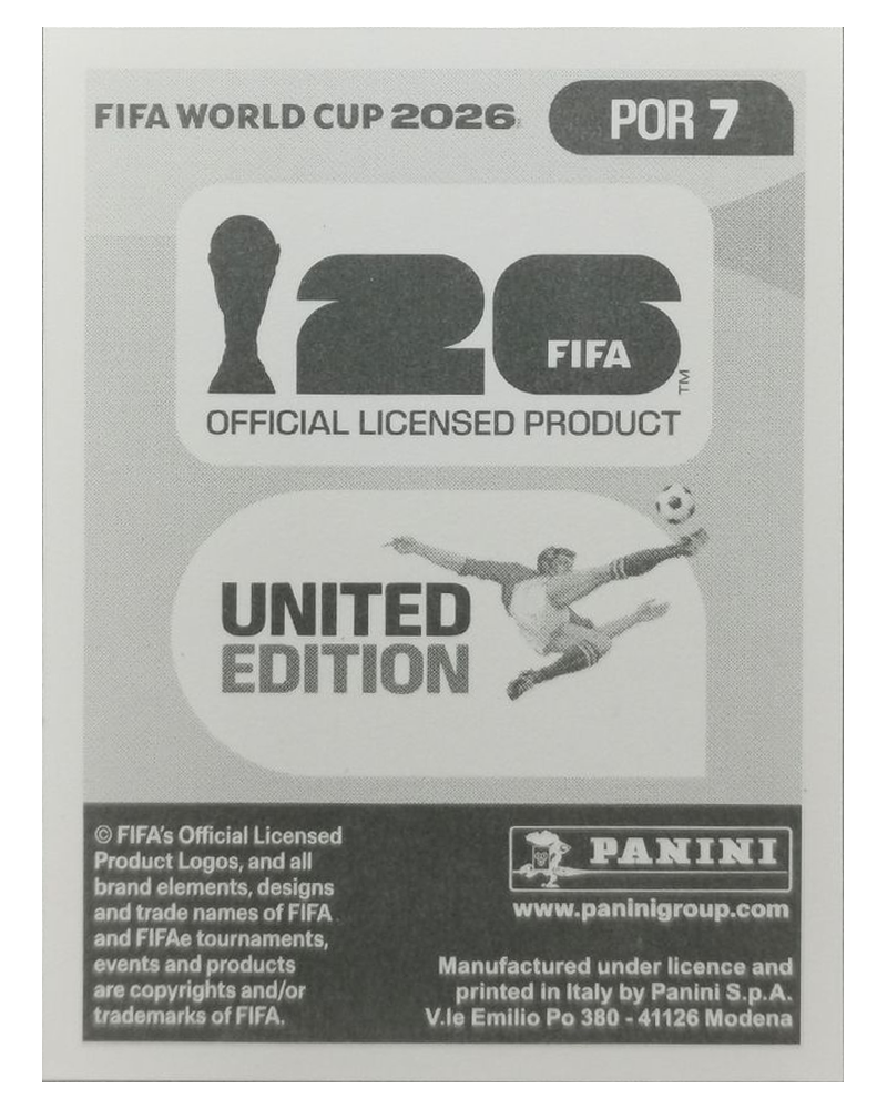Panini FIFA WM 2026 United - POR 7 - Nuno Mendes