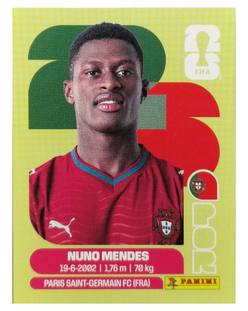 Panini FIFA WM 2026 United - POR 7 - Nuno Mendes