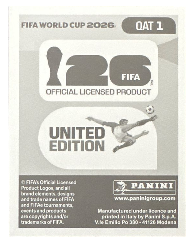 Panini FIFA WM 2026 United - QAT 1 - Team Logo