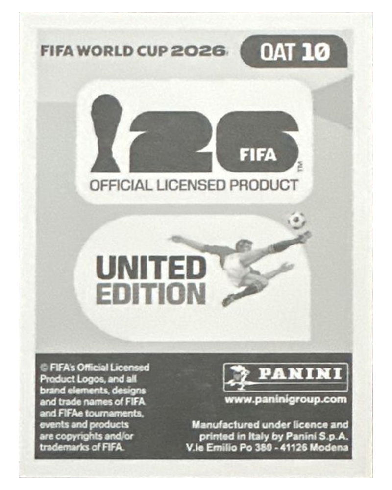 Panini FIFA WM 2026 United - QAT 10 - Karim Boudiaf