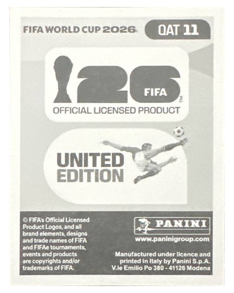 Panini FIFA WM 2026 United - QAT 11 - Assim Madibo