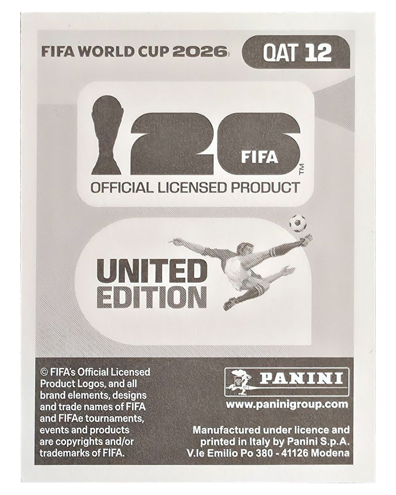 Panini FIFA WM 2026 United - QAT 12 - Ahmed Fatehi