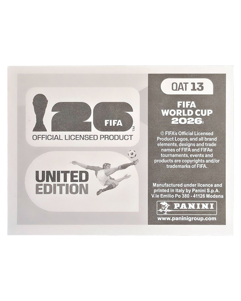 Panini FIFA WM 2026 United - QAT 13 - Team Photo