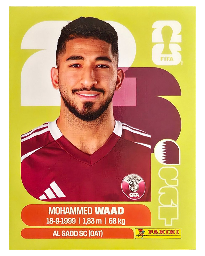 Panini FIFA WM 2026 United - QAT 14 - Mohammed Waad