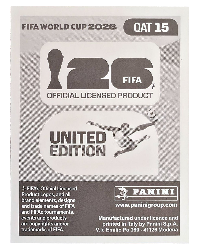 Panini FIFA WM 2026 United - QAT 15 - Abdulaziz Hatem