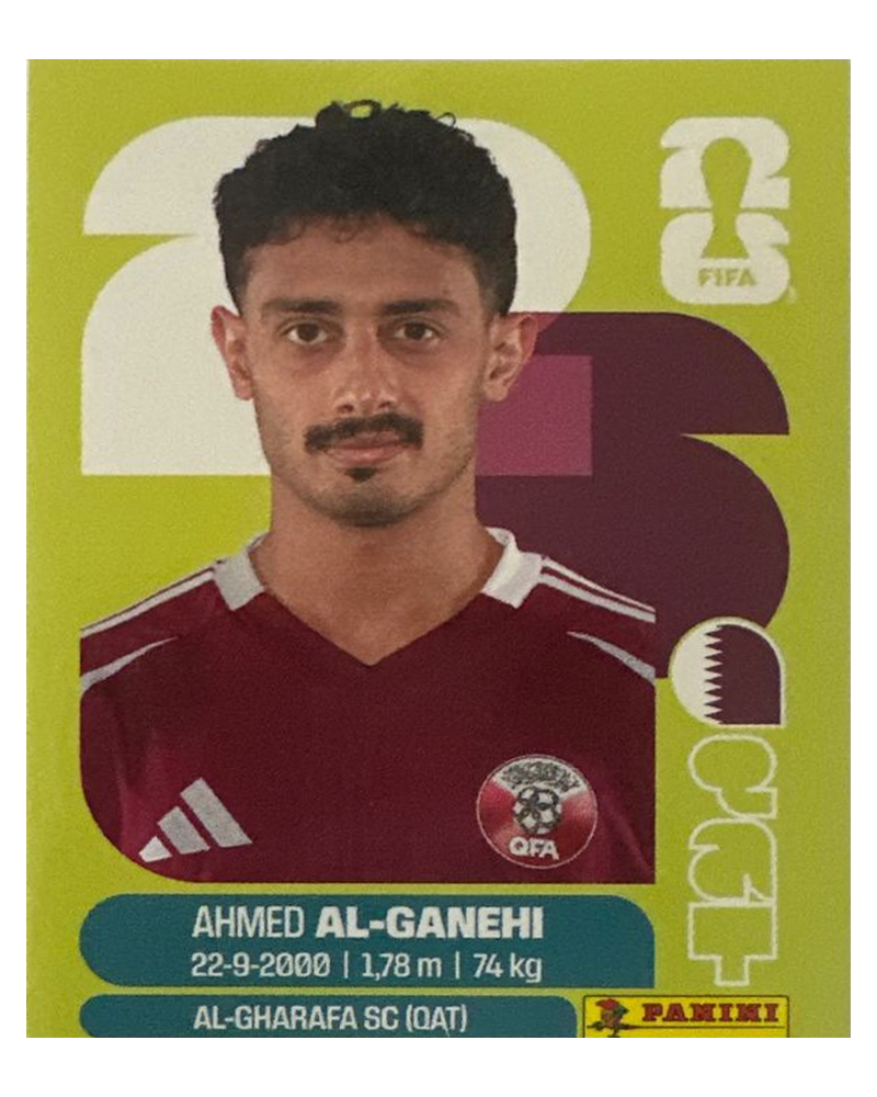 Panini FIFA WM 2026 United - QAT 19 - Ahmed Al Ganehi