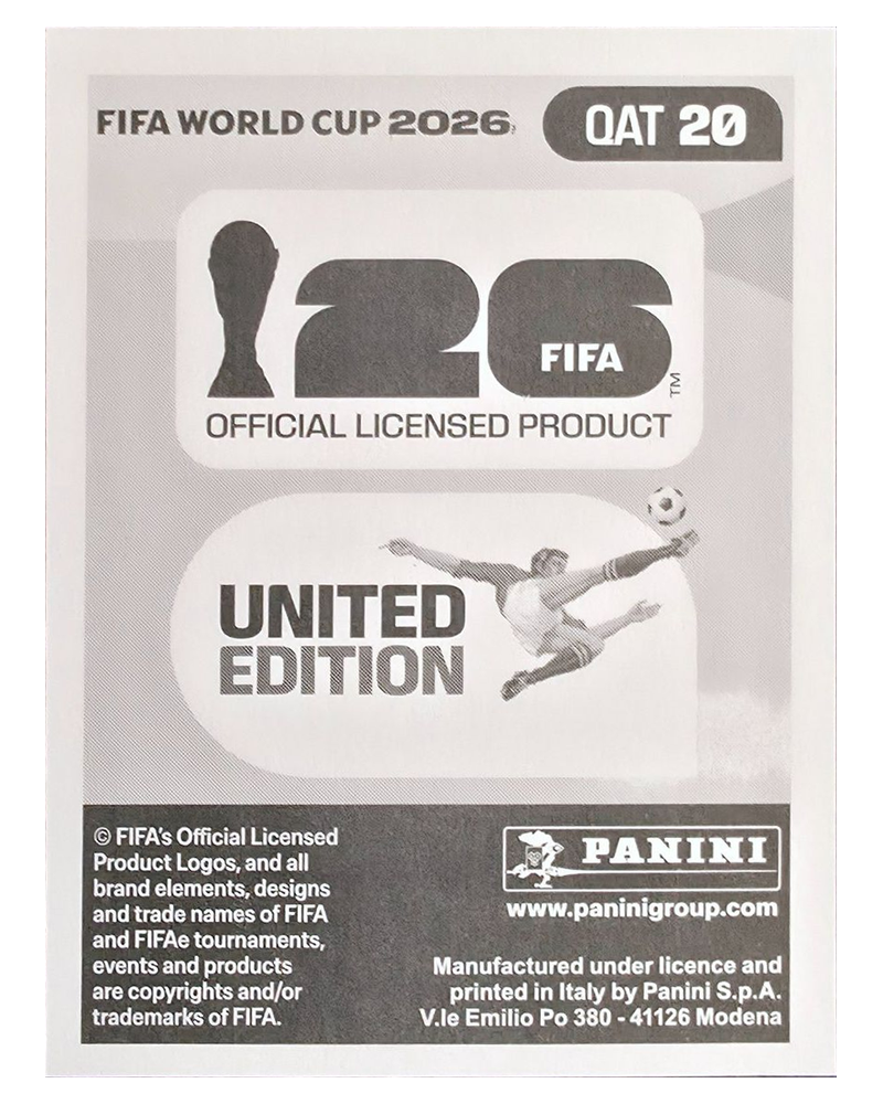 Panini FIFA WM 2026 United - QAT 20 - Almoez Ali