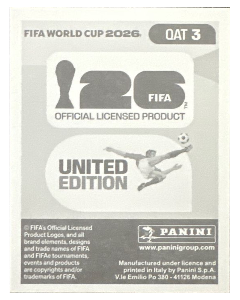 Panini FIFA WM 2026 United - QAT 3 - Sultan Albrake