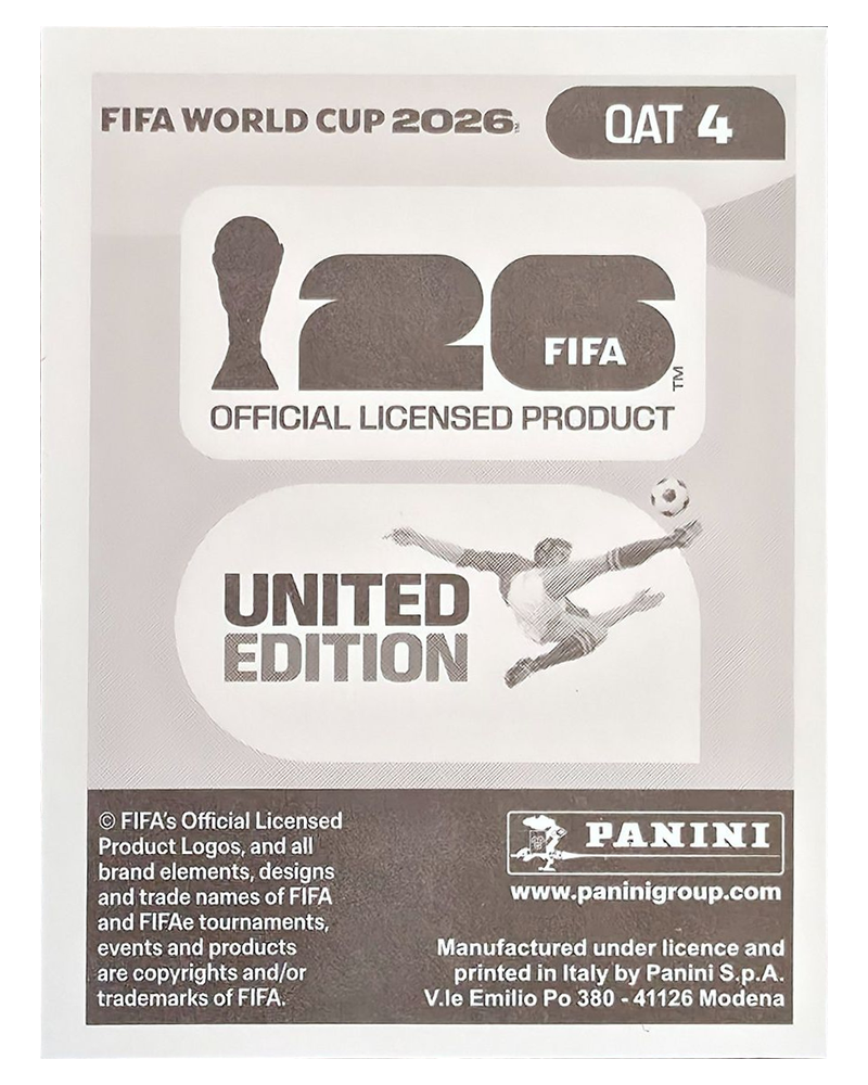 Panini FIFA WM 2026 United - QAT 4 - Lucas Mendes