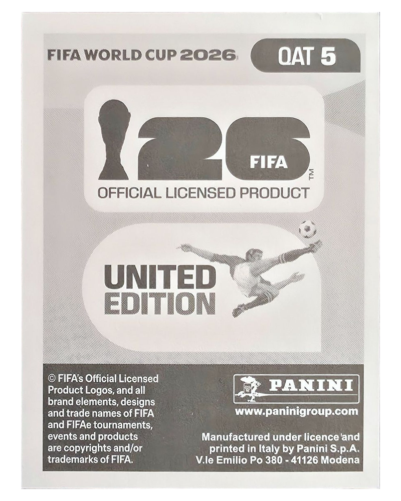 Panini FIFA WM 2026 United - QAT 5 - Homam Ahmed