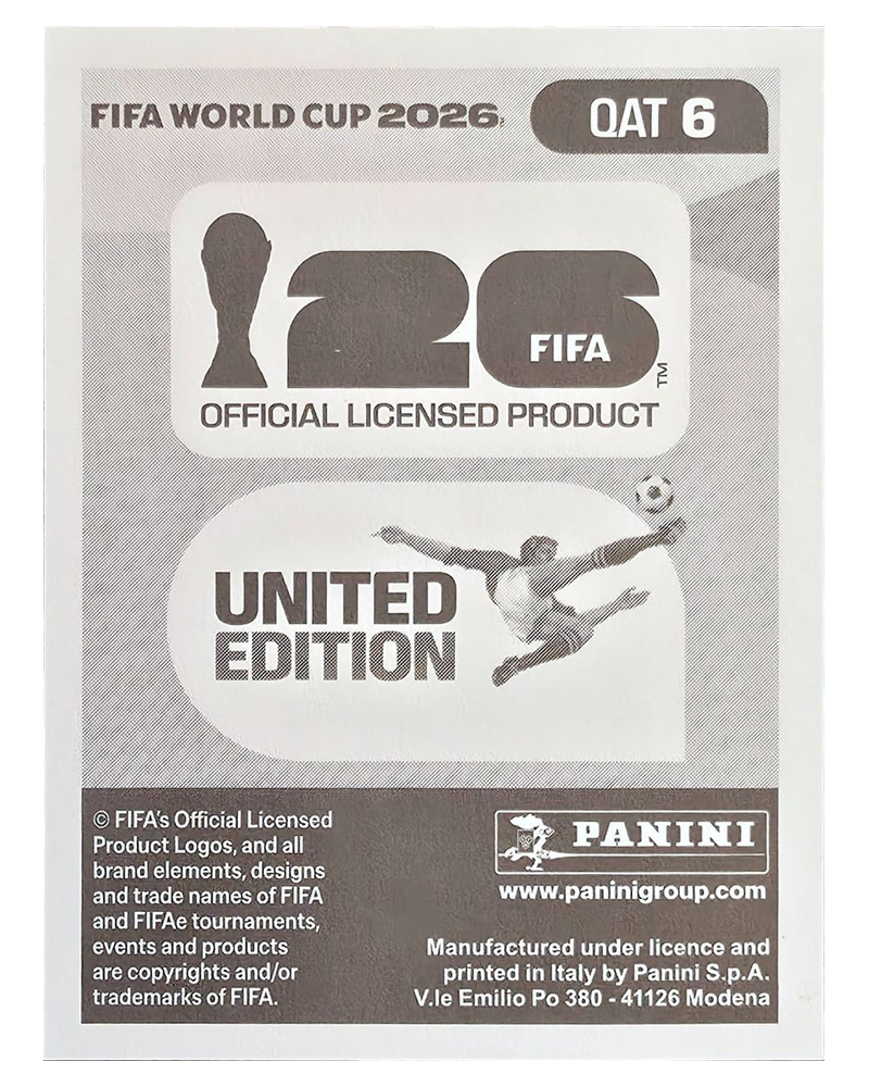 Panini FIFA WM 2026 United - QAT 6 - Boualem Khoukhi