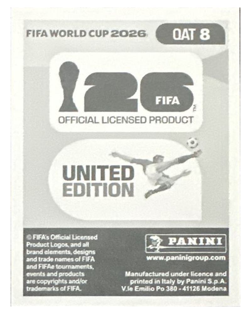 Panini FIFA WM 2026 United - QAT 8 - Tarek Salman