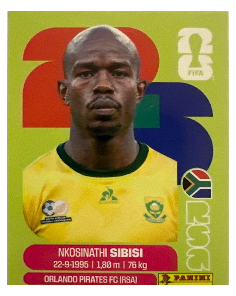 Panini FIFA WM 2026 United - RSA 10 - Nkosinathi Sibisi