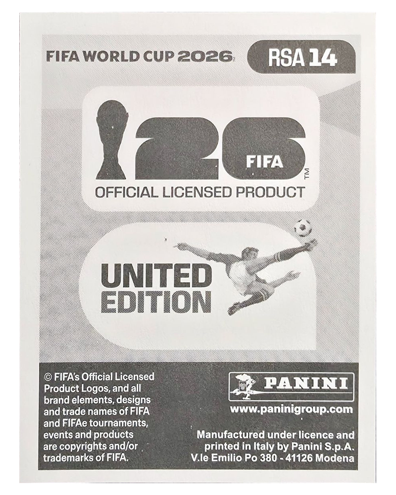 Panini FIFA WM 2026 United - RSA 14 - Bathasi Aubaas