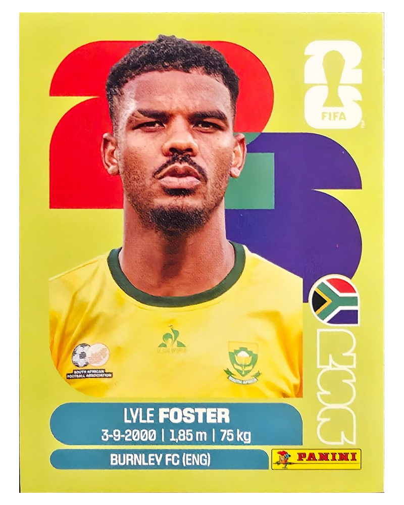 Panini FIFA WM 2026 United - RSA 17 - Lyle Foster