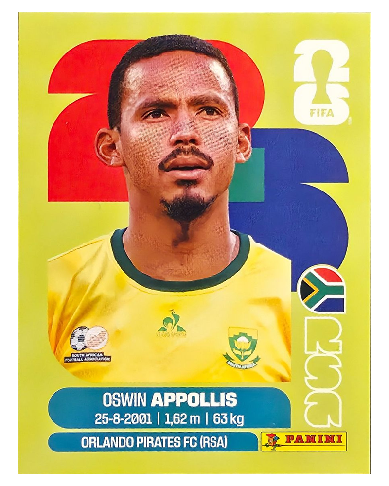 Panini FIFA WM 2026 United - RSA 20 - Oswin Appollis
